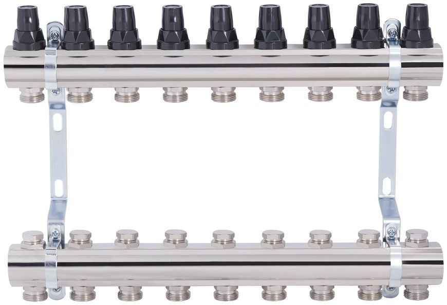 Колектор латунний SD FORTE 1" на 9 виходів SF002W9 - SF002W9