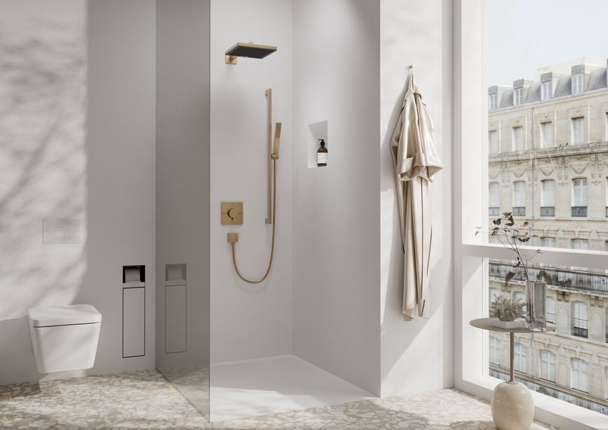 Термостат скрытого монтажа HANSGROHE ShowerSelect Comfort E на 2 функции Brushed Bronze 15572140 бронза - 15572140