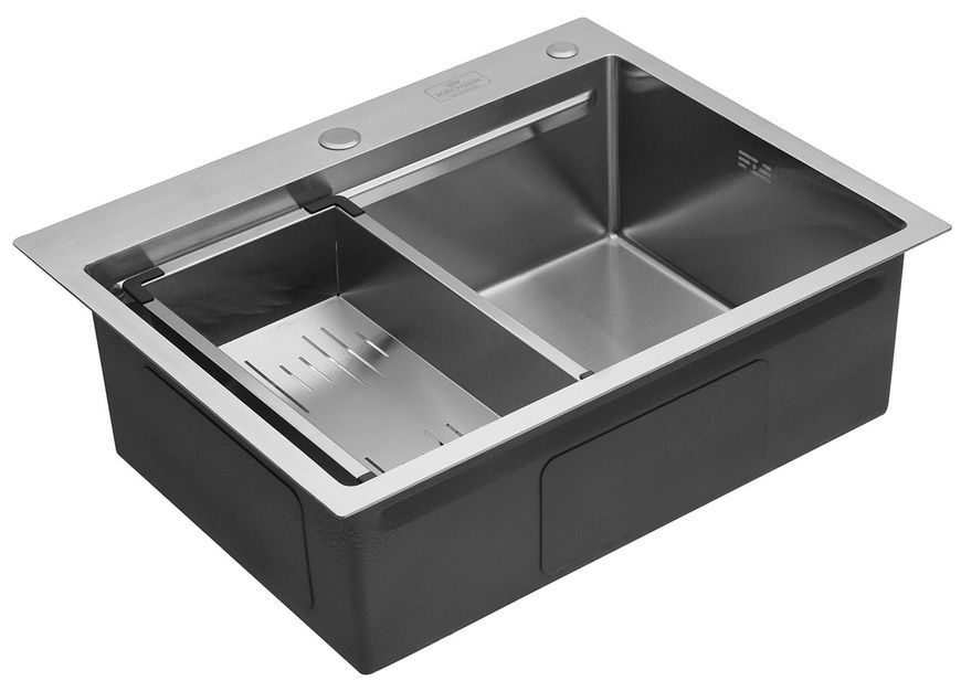 Кухонная мойка Kroner KRP Geb&uuml;rstet 6350HM 3,0/1,0 мм CV031452 KRPGeburstet-6350HM - KRPGeburstet-6350HM