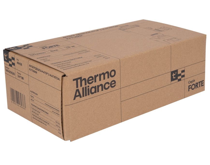 Фільтр-дешламатор Thermo Alliance Forte 3/4" з магнітом, кутовий TAF420G20