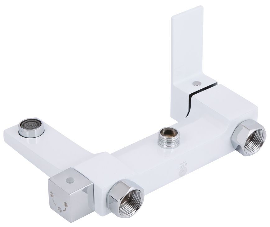Душова система Qtap Gemini на три споживача (з виливом) Chrome/White QTGEM111CRW45687 - QTGEM111CRW45687
