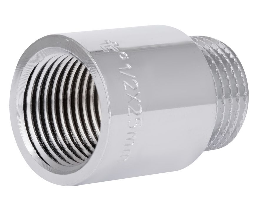 Подовжувач латунний хромований Thermo Alliance Forte 1/2" ВРх1/2" ЗР, 25 мм TAF1301525