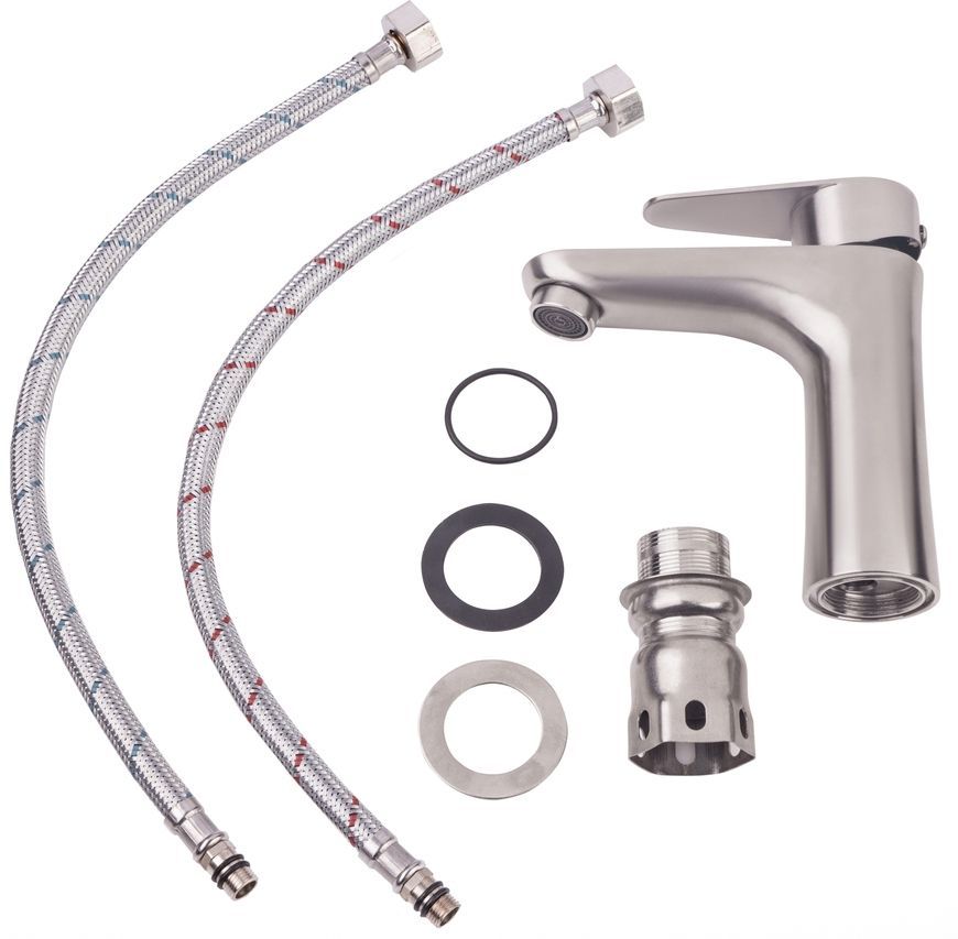 Смеситель для умывальника LIDZ Vida 001F Nickel LDVID001FNKS34954 - LDVID001FNKS34954
