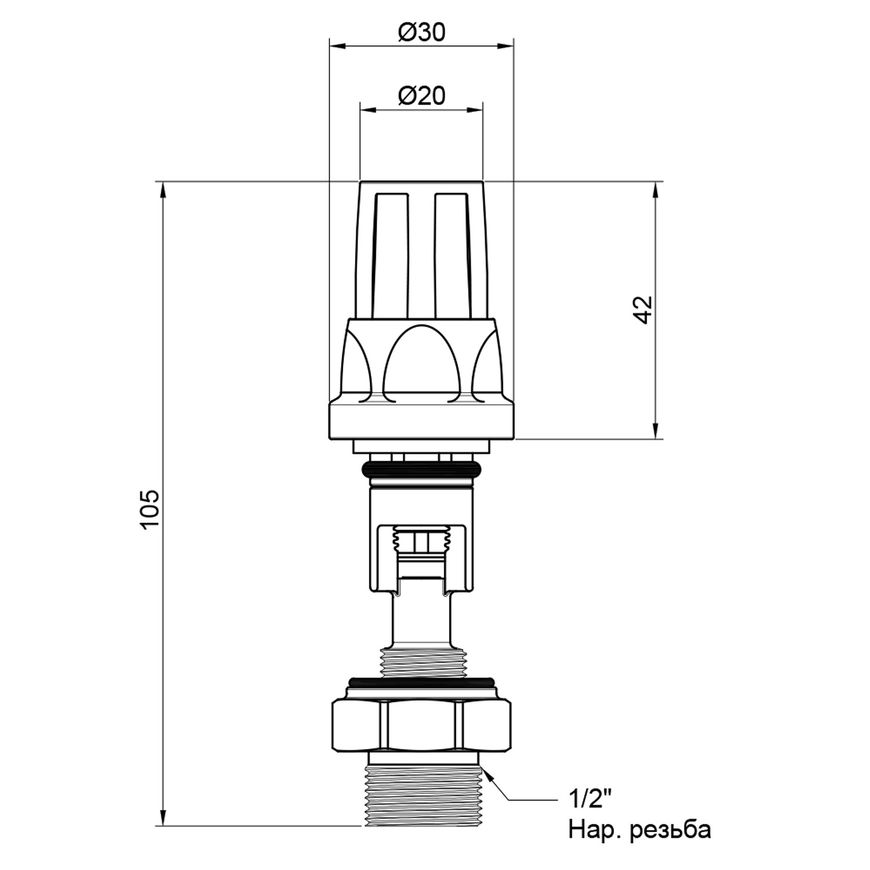 Терморегулирующий механизм вентиля ICMA №175 - 87175AE06