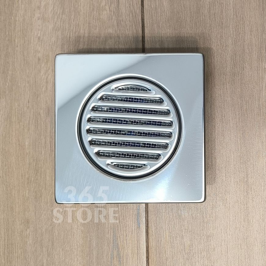 Решетка McALPINE 150х150 с крышкой и самозакрывающейся мембраной MRFGC3SSV-110 выход 110 - MRFGC3SSV-110