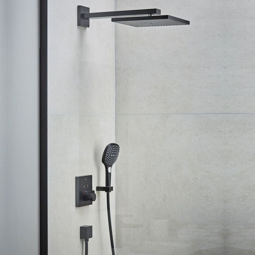 Термостат скрытого монтажа HANSGROHE ShowerSelect на 2 функции Matt Black 15763670 черный матовый - 15763670
