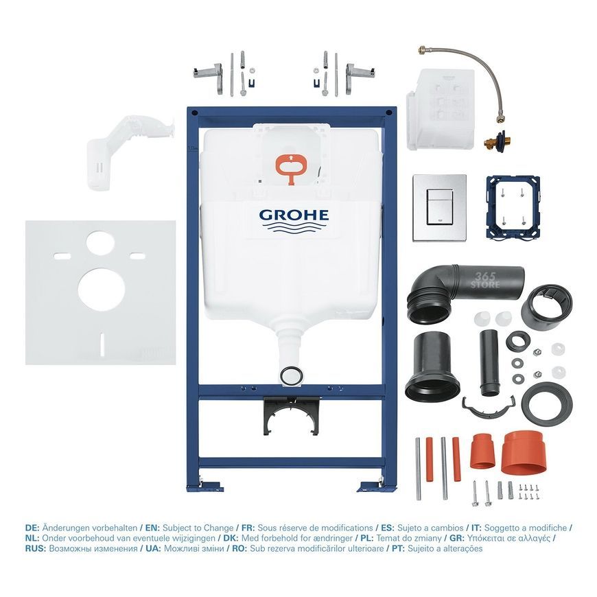 Інсталяція GROHE Rapid SL 38827000 з панеллю зливу 38732000 - 38827000