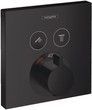 Термостат скрытого монтажа HANSGROHE ShowerSelect на 2 функции Matt Black 15763670 черный матовый - 15763670