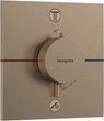 Термостат скрытого монтажа HANSGROHE ShowerSelect Comfort E на 2 функции Brushed Bronze 15572140 бронза