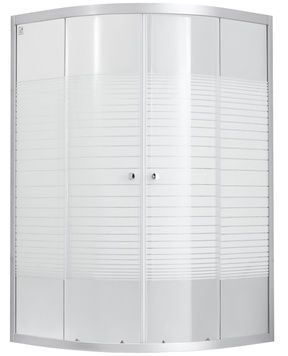 Душова кабіна LIDZ WIEŻA 80x80 SC80x80.SAT.LOW.L, скло Linie 4 мм без піддону - LWISC8080SATLOWL2