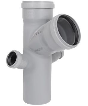 Хрестовина двоплощинна каналізаційна Ostendorf-OSMA HT-System PLUS d110/110/110/50/50&times;67&deg; SD00057210