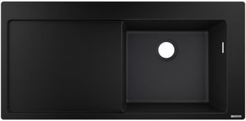 Кухонна мийка HANSGROHE S514-F450 1050х510 крило ліворуч Graphiteblack чорний графіт 43314170 - 43314170
