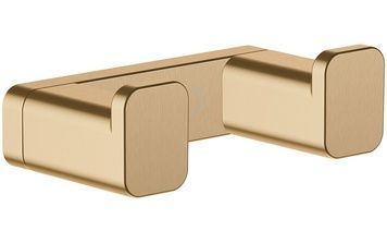Гачок для рушників подвійний HANSGROHE AddStoris Brushed Bronze 41755140 бронза