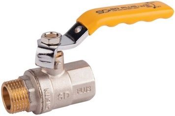 Кран шаровой SD Plus 3/4" ВН для газа (рычаг) латунь SD605NG20PN40
