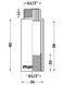 Удлинитель латунный хромированный Thermo Alliance Forte 1/2" ВРх1/2" НР, 40 мм TAF1301540