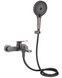 Смеситель для ванны Qtap Slavonice c душевым гарнитуром Gunmetal Black PVD QTSLV259GMB48035 - QTSLV259GMB48035 - 3