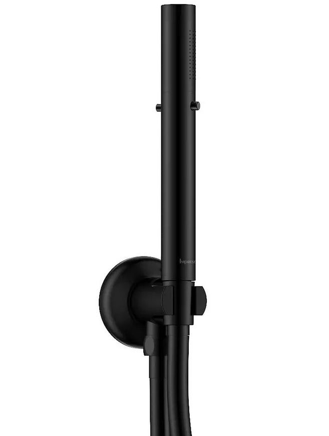Термостатическая душевая система скрытого монтажа Imprese Smart Click с изливом ZMK101901227 черная - ZMK101901227