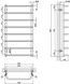 Полотенцесушитель водяной LIDZ Standard (CRM) D32/20х1/2" 500x1000 P8 - LSTNDD322012501008WAT - 6
