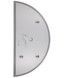 Дзеркало напівкругле Qtap Taurus TA1 HR800 мм з LED-підсвіткою Touch, антизапотіванням, димером 3000-6500 K QTTAUHR800