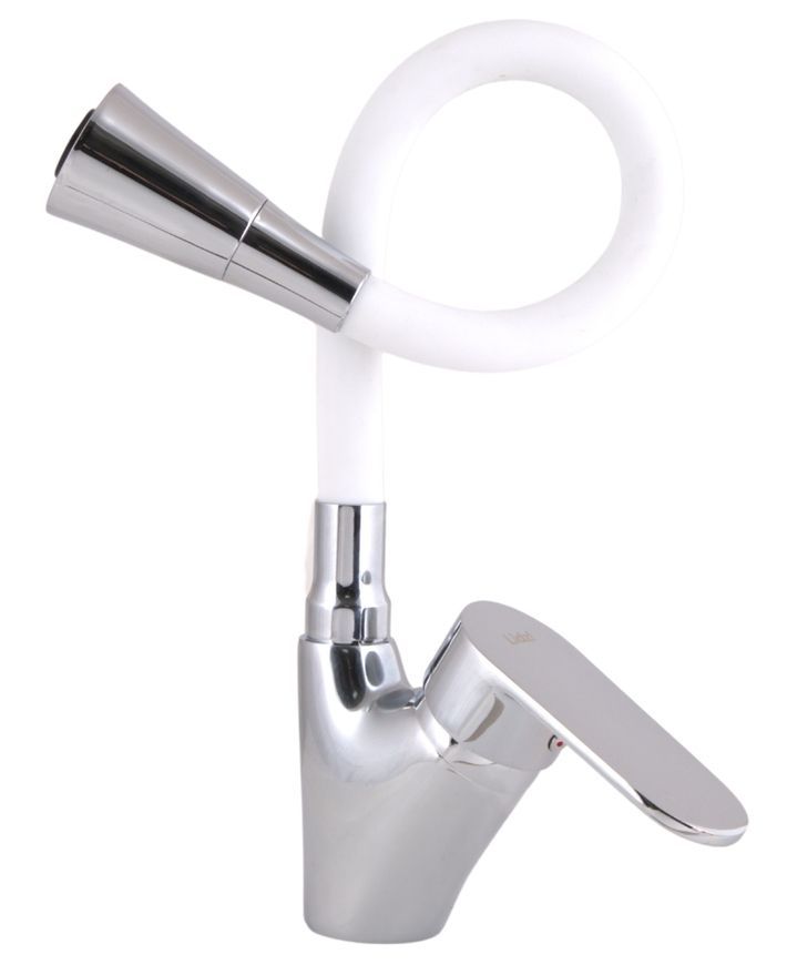 Смеситель для кухни Lidz Tani 007F3 с гибким изливом White/Chrome LDTAN007F3WCR40423 - LDTAN007F3WCR40423