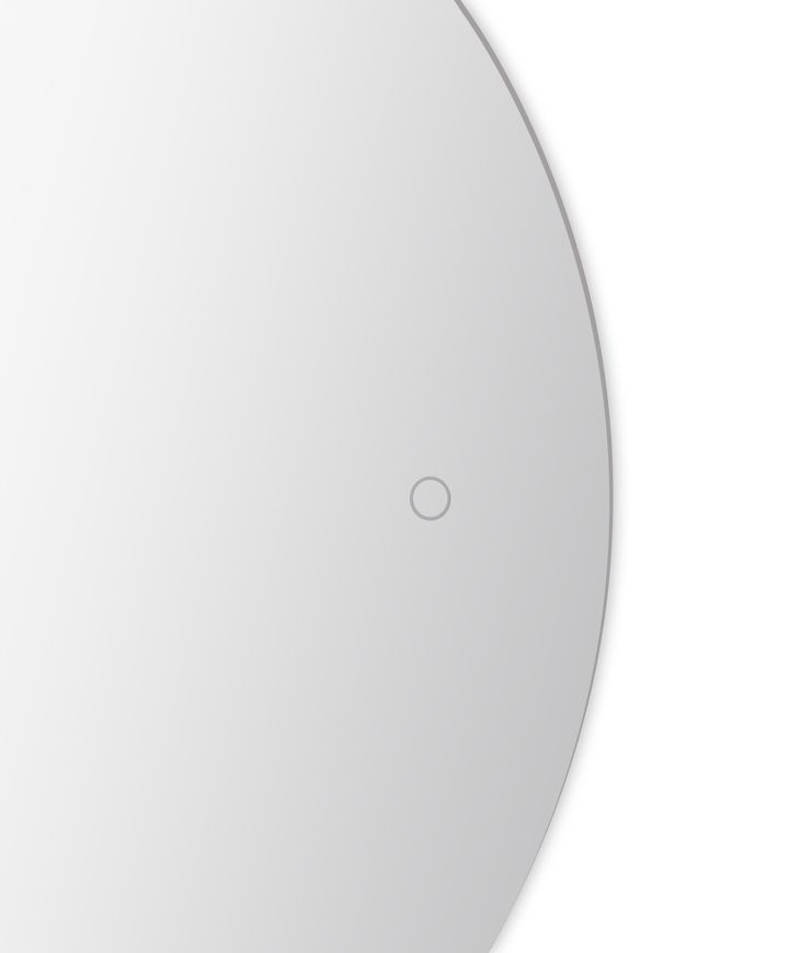 Дзеркало напівкругле Qtap Taurus TA1 HR800 мм з LED-підсвіткою Touch, антизапотіванням, димером 3000-6500 K QTTAUHR800