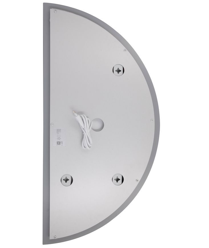Дзеркало напівкругле Qtap Taurus TA1 HR800 мм з LED-підсвіткою Touch, антизапотіванням, димером 3000-6500 K QTTAUHR800