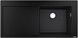 Кухонна мийка HANSGROHE S514-F450 1050х510 крило ліворуч Graphiteblack чорний графіт 43314170 - 43314170 - 1