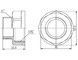 Переходник латунный Thermo Alliance Forte 1 1/4"ВРх1"НР никелированный SF3603225