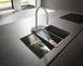 Смеситель для кухонной мойки HANSGROHE Aquno Select M81 170 3jet с вытяжным изливом Stainless Steel Finish 73837800 нержавеющая сталь - 73837800 - 4