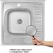 Кухонна мийка LIDZ 6060-L Satin 0,8 мм (178) - LIDZ6060LRSAT8 - 3