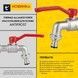 Кран кульовий для поливу Thermo Alliance Forte 1/2" ЗР з антизамерзанням Antifrost TAF141W15