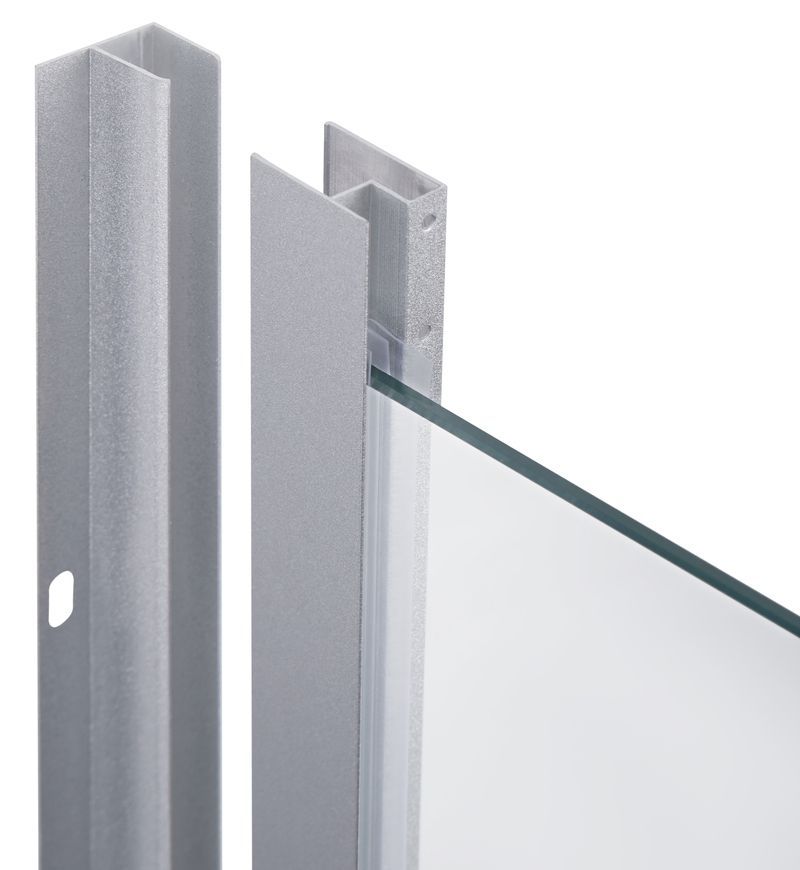 Душевая кабина LIDZ WIEŻA 80x80 SC80x80.SAT.LOW.L, стекло Linie 4 мм без поддона - LWISC8080SATLOWL2