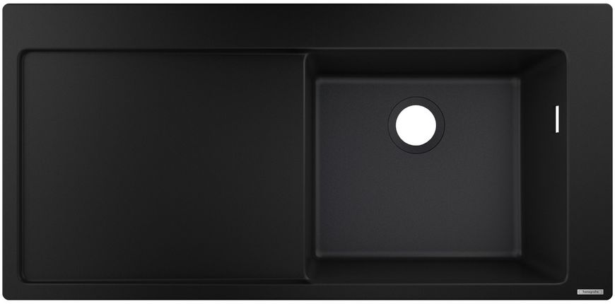 Кухонная мойка HANSGROHE S514-F450 1050х510 крыло слева Graphiteblack черный графит 43314170 - 43314170