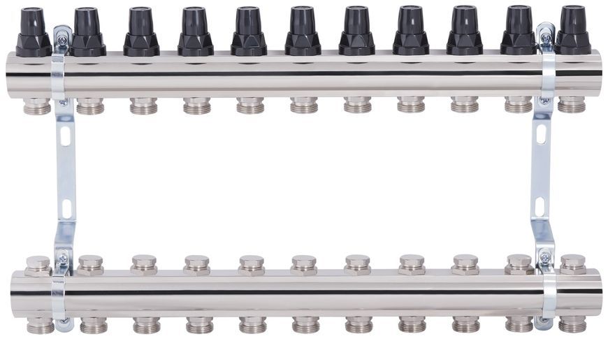 Коллектор латунный SD Forte 1" на 11 выходов SF002W11 - SF002W11