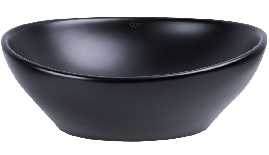 Раковина-чаша QTAP Dove 410х335х150 Matt black з донним клапаном QT063078MBMB - QT063078MBMB