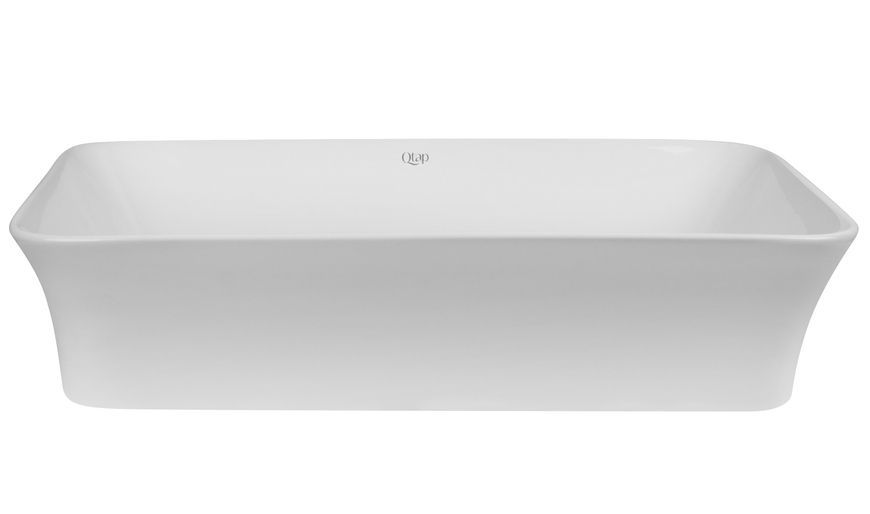 Раковина-чаша Qtap Virgo накладна прямокутна 490х345х115 White QT18112261WN - QT18112261WN