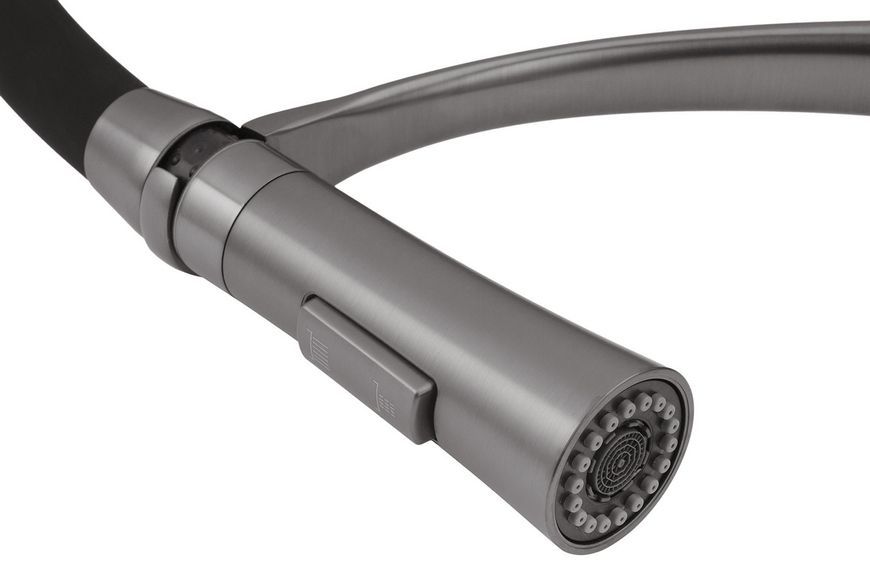 Смеситель для кухни с рефлекторным изливом Kroner KRP Ersel-GRP03393BLK графит CV033800 - Ersel-GRP03393BLK
