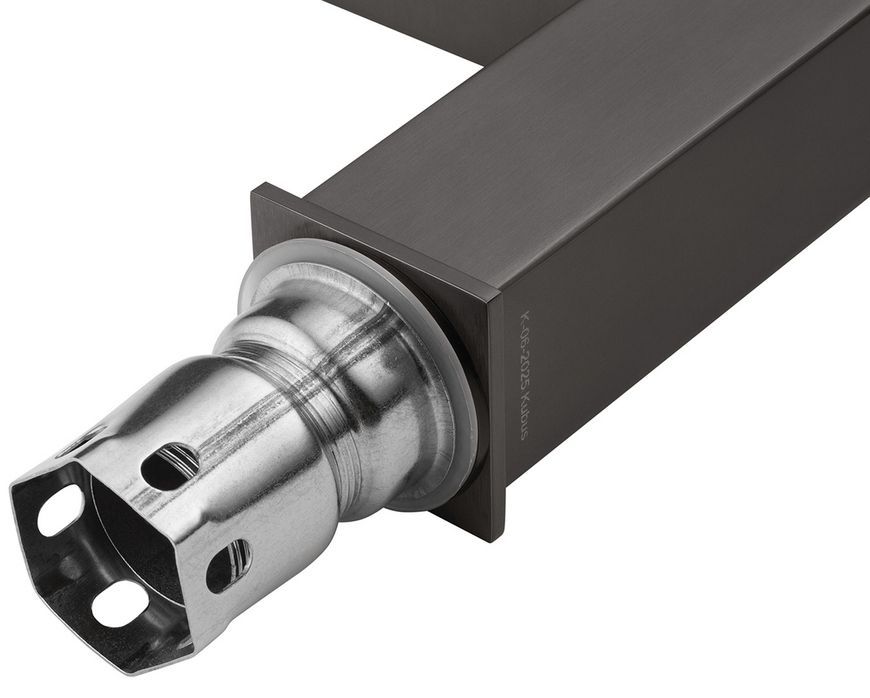 Смеситель для раковины Kroner KRP Edelstahl Kubus-PVD010 графит, нержавеющая сталь CV035909 - EdelstahlKubus-PVD010