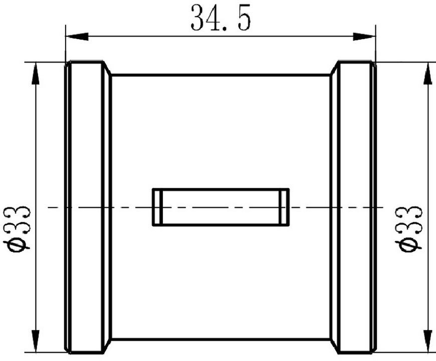 Муфта латунна SD Forte 3/4"х3/4" рівнопрохідна хромована SF356H20