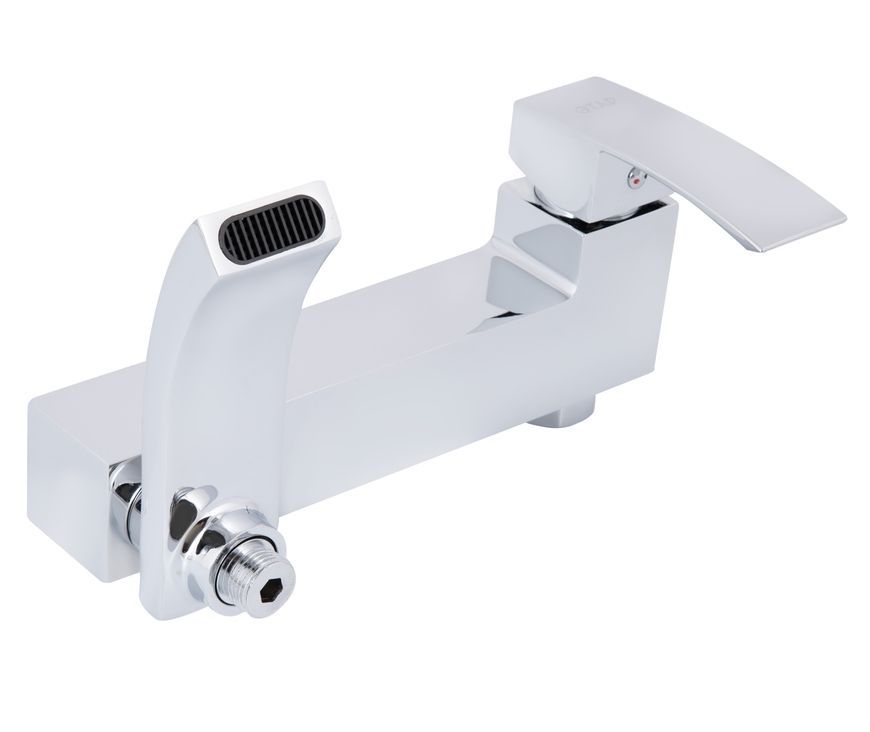Смеситель для ванны Qtap Swan Cascada с поворотным изливом и душевым гарнитуром QTSWA260CRM45565 хром - QTSWA260CRM45565