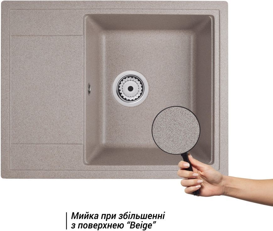 Кухонна мийка QTAP CS 6450 Beige (QT6450BEI551) - QT6450BEI551