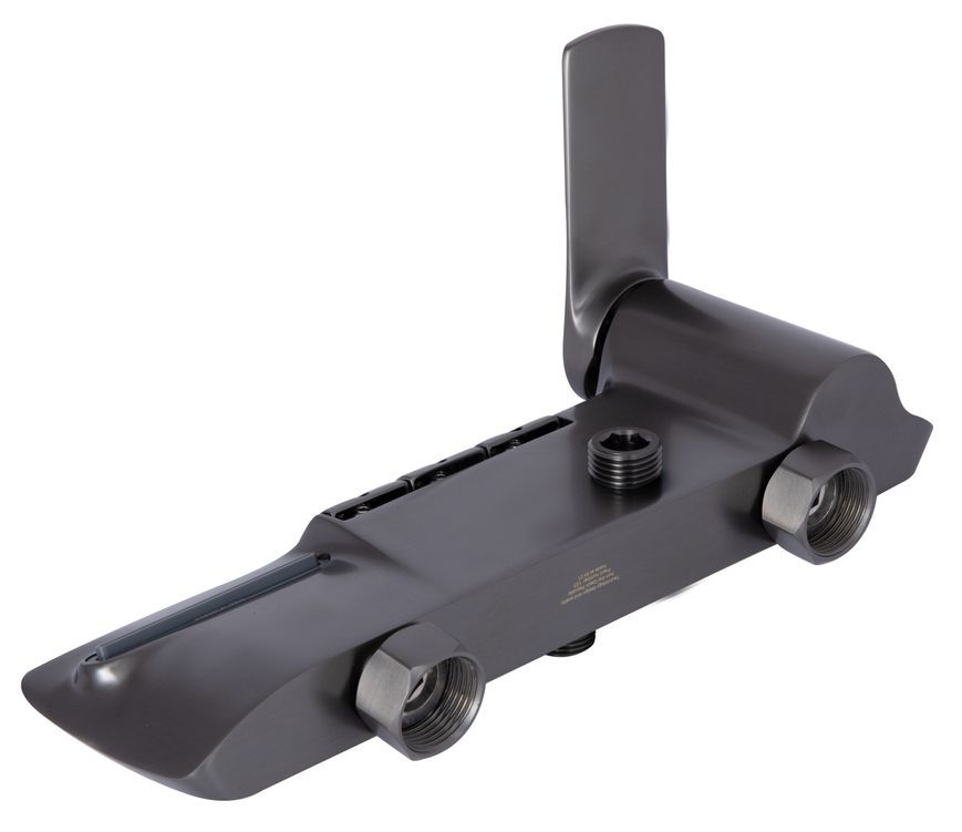 Душова система з клавішним перемиканням Qtap Slavonice з виливом Gunmetal Black PVD QTSLA111GMB45905 - QTSLA111GMB45905