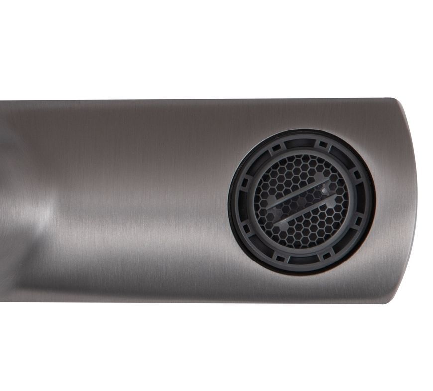 Смеситель для ванны Qtap Slavonice c душевым гарнитуром Gunmetal Black PVD QTSLV259GMB48035 - QTSLV259GMB48035