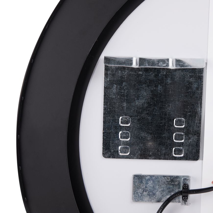 Зеркало QTAP Robin R600 мм Black с LED-подсветкой и антизапотеванием, сенсорный выключатель QT13786501B
