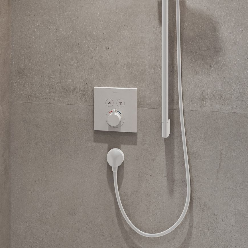Термостат скрытого монтажа HANSGROHE ShowerSelect на 2 функции Matt White 15763700 белый матовый - 15763700
