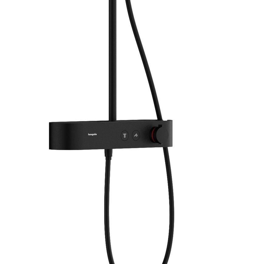 Душевая система HANSGROHE Pulsify S Showerpipe 260 1jet с термостатом Matt Black 24220670 черная матовая - 24220670