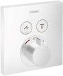 Термостат скрытого монтажа HANSGROHE ShowerSelect на 2 функции Matt White 15763700 белый матовый - 15763700