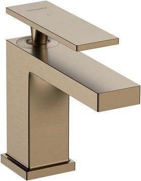 Змішувач для раковини HANSGROHE Tecturis E 80 CoolStart EcoSmart+ Brushed Bronze 73002140 бронза з донним клапаном - 73002140