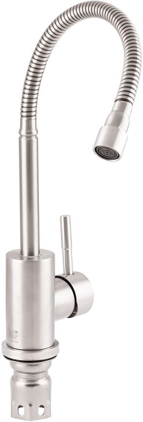 Змішувач для кухні LIDZ Aria 015F4 Nickel з рефлекторним гусаком LDARI015F4NKS34943 - LDARI015F4NKS34943