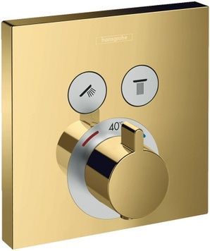 Термостат прихованого монтажу HANSGROHE ShowerSelect на 2 функції Polished Gold Optic 15763990 золото - 15763990